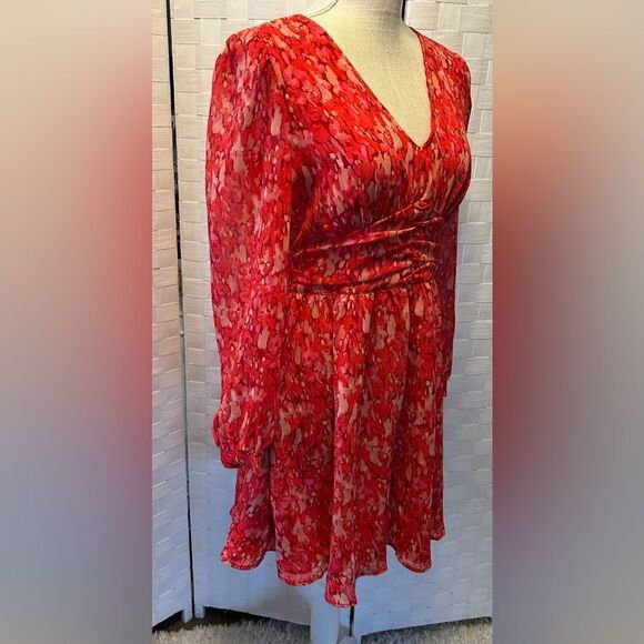 SHEIN pink Long sleeve spring dress Size 4 - Picture 5 of 8